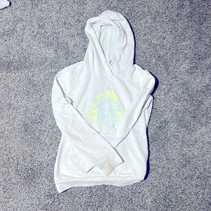 White Adidas hoodie